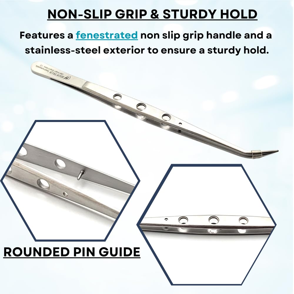 Amazon.com: Stainless Steel Lab Forceps with Angled Precision